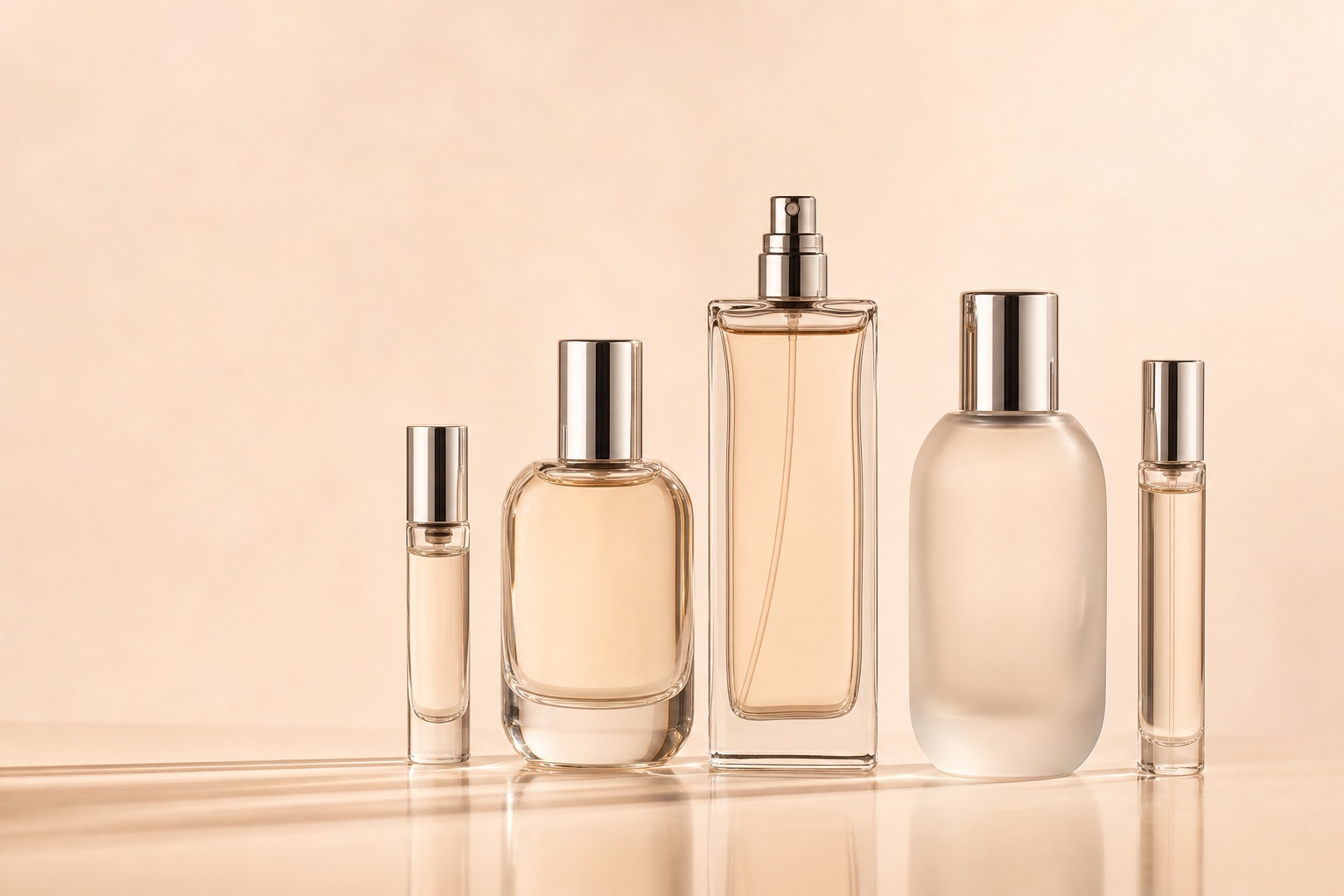 Matching home fragrance packaging — candle jars, reed diffuser bottles and room spray sourced by Vella