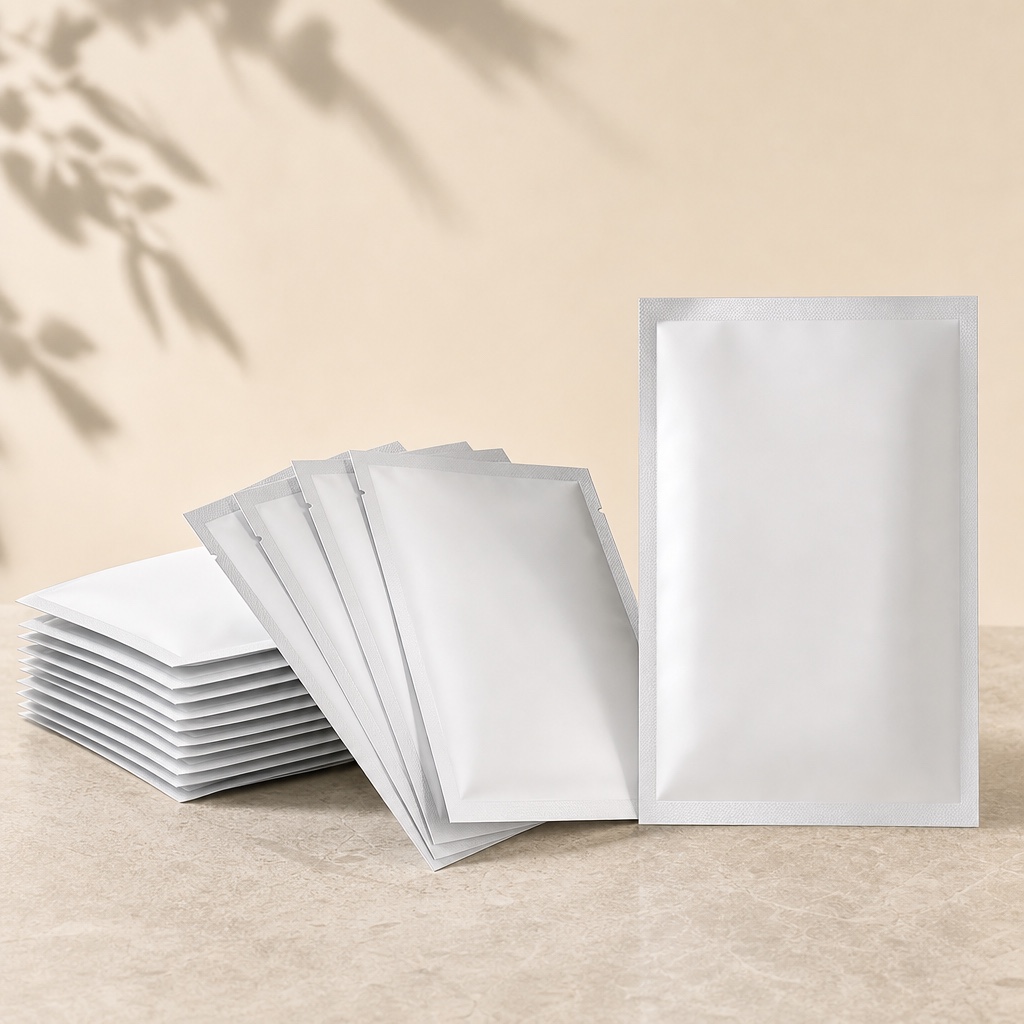 Cosmetic flexible packaging pouches — sheet mask sachets and stand-up pouches